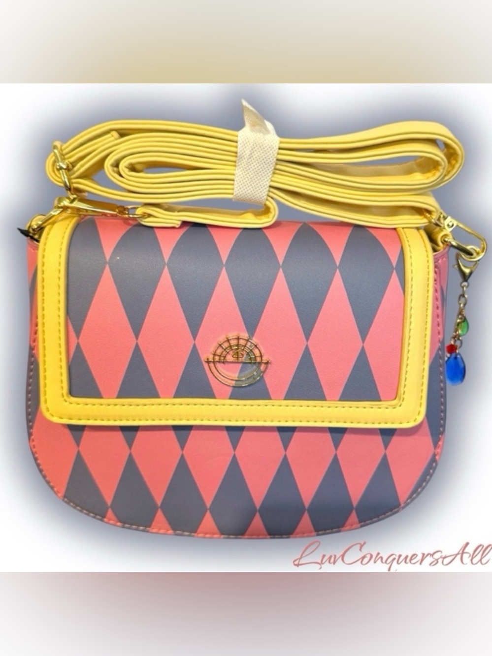 Studio Ghibli Howl's Moving Castle Argyle Crossbody Bag